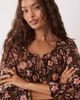Miss Selfridge Petite Miss Selfridge Petite spun smock dress in 70's floral-Multi - 2