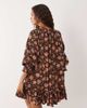 Miss Selfridge Petite Miss Selfridge Petite spun smock dress in 70's floral-Multi - 3