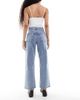 Miss Selfridge Petite Miss Selfridge Petite straight leg jean in mid wash-Blue - 2