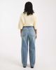 Miss Selfridge Petite Miss Selfridge Petite straight leg jeans in dirty wash-Blue - 2