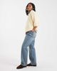 Miss Selfridge Petite Miss Selfridge Petite straight leg jeans in dirty wash-Blue - 3