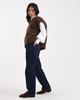 Miss Selfridge Petite Miss Selfridge Petite straight leg jeans in indigo wash-Blue - 3