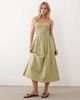 Miss Selfridge Petite Miss Selfridge Petite strappy eyelet midaxi dress in sage-Green - 2