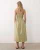 Miss Selfridge Petite Miss Selfridge Petite strappy eyelet midaxi dress in sage-Green - 3