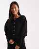 Miss Selfridge Petite Miss Selfridge Petite super soft cardigan in black - part of a set - 1