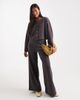 Miss Selfridge Petite Miss Selfridge Petite super soft cardigan set in charcoal-Gray - 2