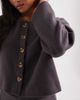 Miss Selfridge Petite Miss Selfridge Petite super soft cardigan set in charcoal-Gray - 4