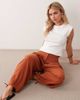 Miss Selfridge Petite Miss Selfridge Petite tailored balloon pants in rust-No color - 3