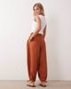 Miss Selfridge Petite Miss Selfridge Petite tailored balloon pants in rust-No color - 4