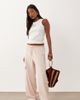 Miss Selfridge Petite Miss Selfridge Petite tailored fluid cargo pants in pale pink - 1
