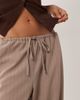 Miss Selfridge Petite Miss Selfridge Petite tailored pull on pants in neutral pinstripes - 3