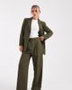 Miss Selfridge Petite Miss Selfridge Petite tailored wide leg pants in olive-Blue - 1