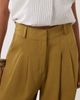 Miss Selfridge Petite Miss Selfridge Petite tailored wide leg pants in olive-Green - 4