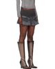 Miss Sixty Miss Sixty Black KNWLS Edition Ruffled Denim Miniskirt - 2