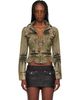 Miss Sixty Miss Sixty Green KNWLS Edition Tie-Dye Denim Jacket - 1