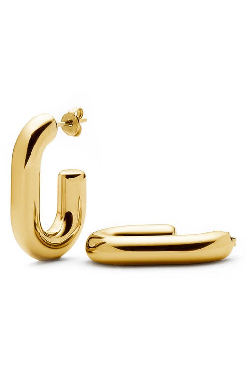 Missoma Missoma Chubby Oval Medium Hoop Earrings