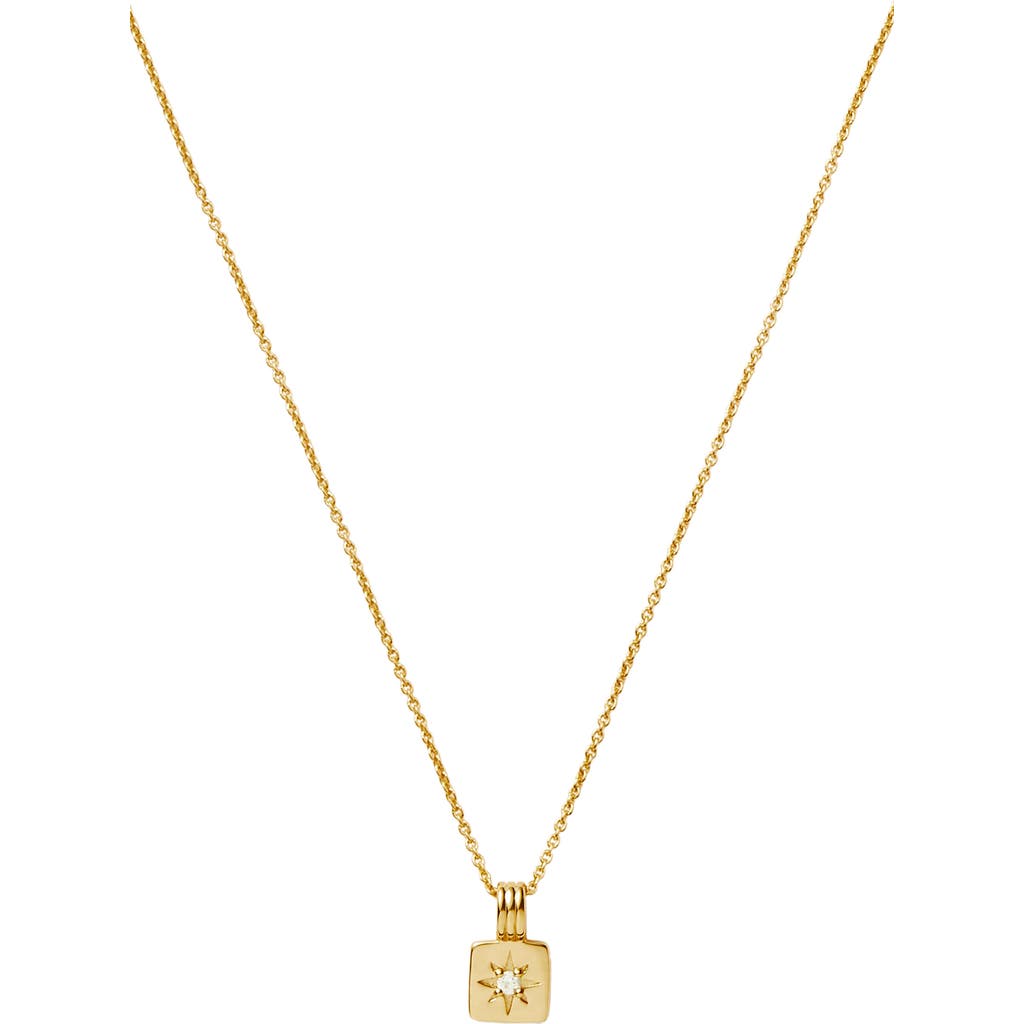 Missoma Missoma Engravable Cubic Zirconia Star Pendant Necklace