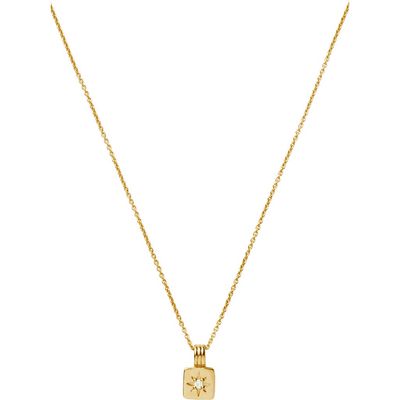 Missoma Missoma Engravable Cubic Zirconia Star Pendant Necklace