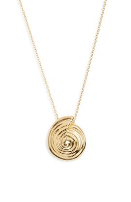 Missoma Missoma Large Spiral Pendant Necklace