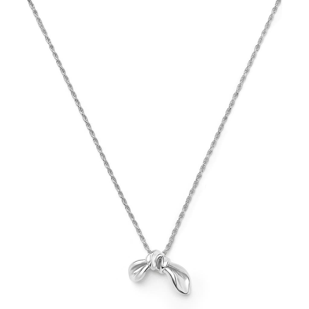 Missoma Missoma Mark Gong Bow Pendant Necklace