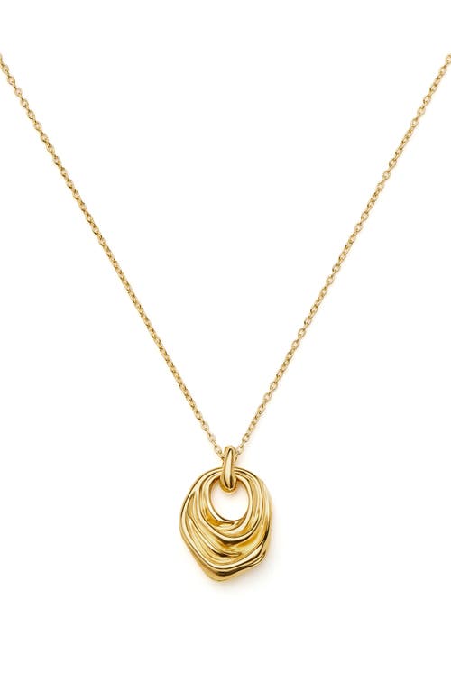 Missoma Missoma Mark Gong Draped Pendant Necklace