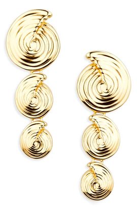 Missoma Missoma Spiral Statement Drop Earrings