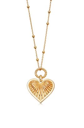 Missoma Missoma Valentine's Ridge Heart Pendant Necklace