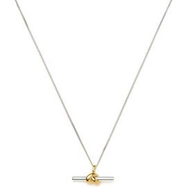 Missoma Missoma x Lucy Williams T-Bar Knot Pendant Necklace