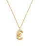 Missoma Women's 18K-Yellow-Gold Vermeil Curly Molten Initial Pendant Necklace - 3