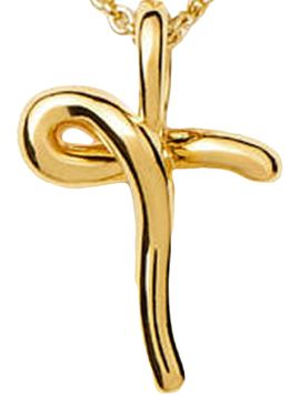 Missoma Women's 18K-Yellow-Gold Vermeil Curly Molten Mini Initial Pendant Necklace