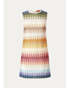 Missoni Degrade Raschel Knit Sleeveless Mini Dress