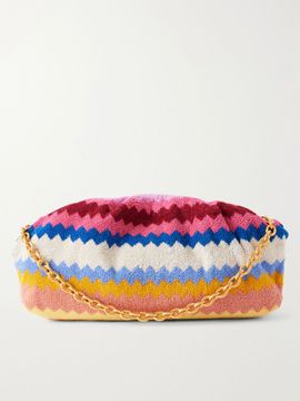 MISSONI Large striped terry pouch
