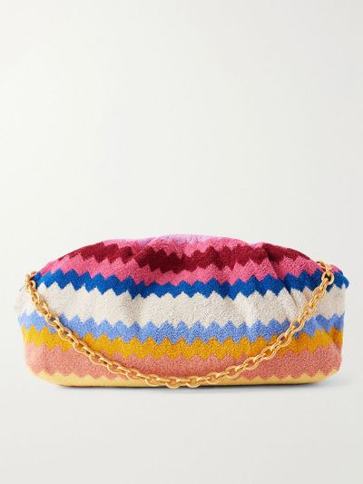 MISSONI Large striped terry pouch
