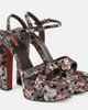 Missoni Missoni Angela Raschel lamÃ© platform sandals - 1