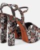 Missoni Missoni Angela Raschel lamÃ© platform sandals - 2
