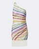 Missoni Missoni Chevron fringed one-shoulder beach dress - 1