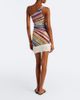 Missoni Missoni Chevron fringed one-shoulder beach dress - 5