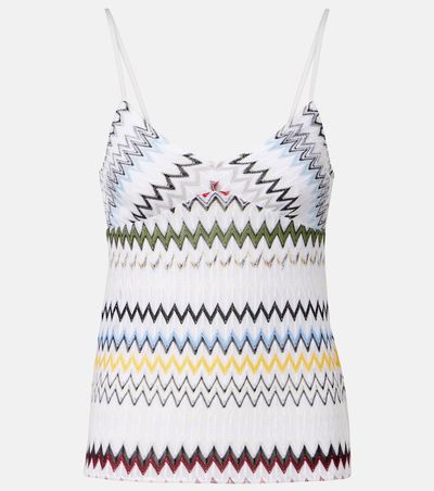 Missoni Missoni Chevron lamÃ© tank top