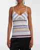 Missoni Missoni Chevron lamÃ© tank top - 3