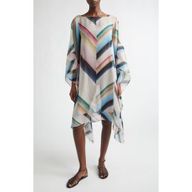 Missoni Missoni Chevron Print Silk Poncho