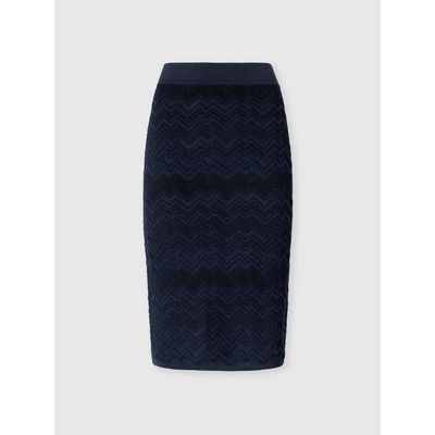 Missoni Missoni Chevron Wool And Viscose Mini Skirt