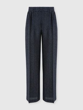 Missoni Missoni Classic Viscose Lamé Trousers With Greek Key Motif