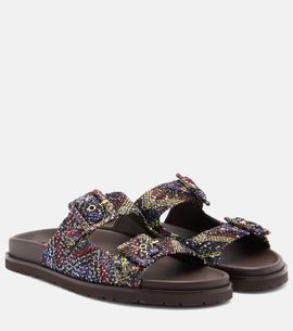 Missoni Missoni Clea Zigzag sequined sandals