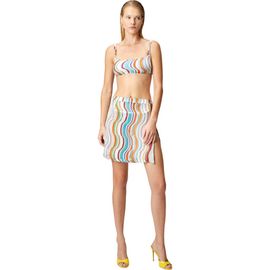 Missoni Missoni Cover-up Miniskirt With Lamé Wave Motif And Slit