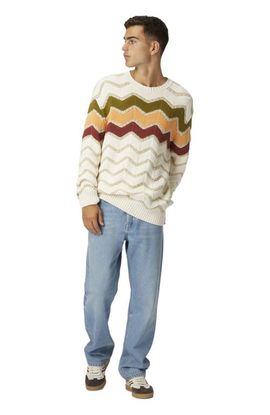 Missoni Missoni Crew-neck Pullover With Macro Zigzag And Mélange Details