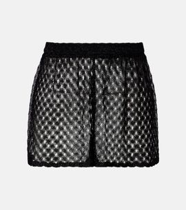 Missoni Missoni Crochet lamÃ© shorts