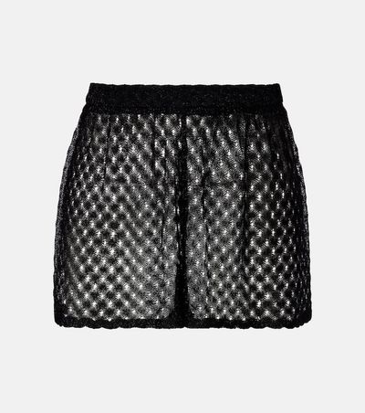 Missoni Missoni Crochet lamÃ© shorts