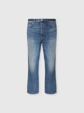 Missoni Missoni Five-pocket Cotton Denim Trousers With Zigzag Embroidery