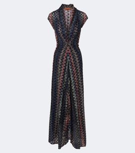 Missoni Missoni Gathered knitted maxi dress