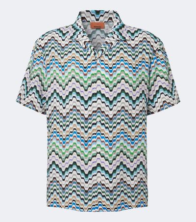 Missoni Missoni Greek Key bowling shirt
